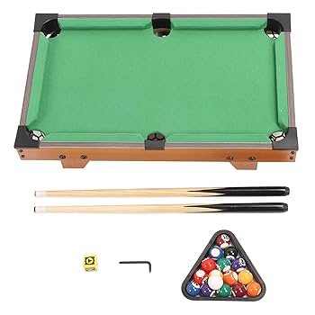 ミニビリヤードテーブルセット Amazon.co.jp: ミニテーブルプールセット、ポータブル楽しい